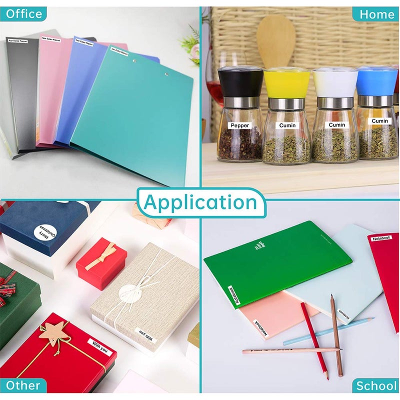 Absonic 4-Pack Compatible for Casio Label Maker Tape 9mm XR-9WE XR-9WE2S XR9WE2S 9mm Black on White Label It for KL-120 KL-60 KL-100 KL-750 KL750B KL-780 KL820 KL7000 KL7200 Label Maker, 3/8" x 26' - Image 5